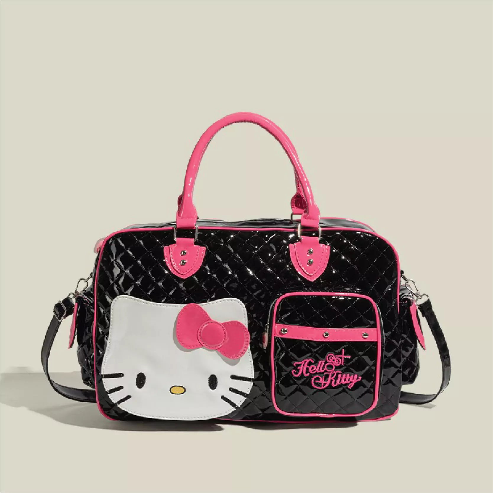 HelloKitty Cute PU Weekender Duffel Bag - Blind Box Mall