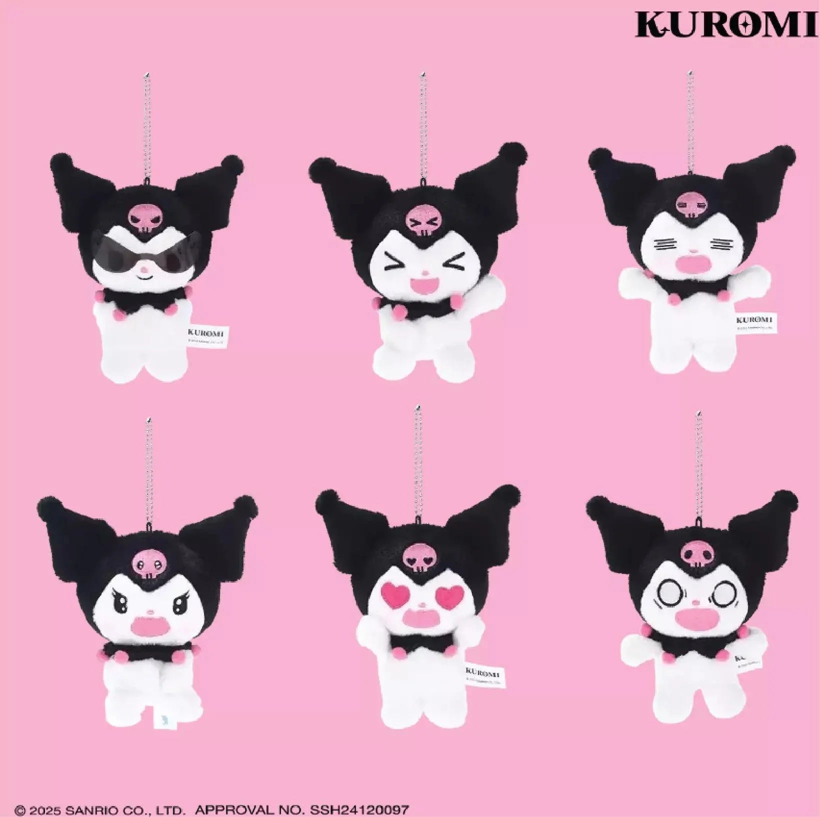 Kuromi Funny Face Plush Charm Blind Box - Blind Box Mall