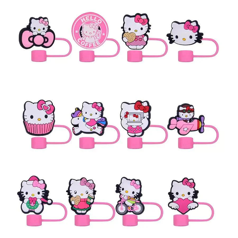 Hello Kitty Straw Toppers Set - Blind Box Mall