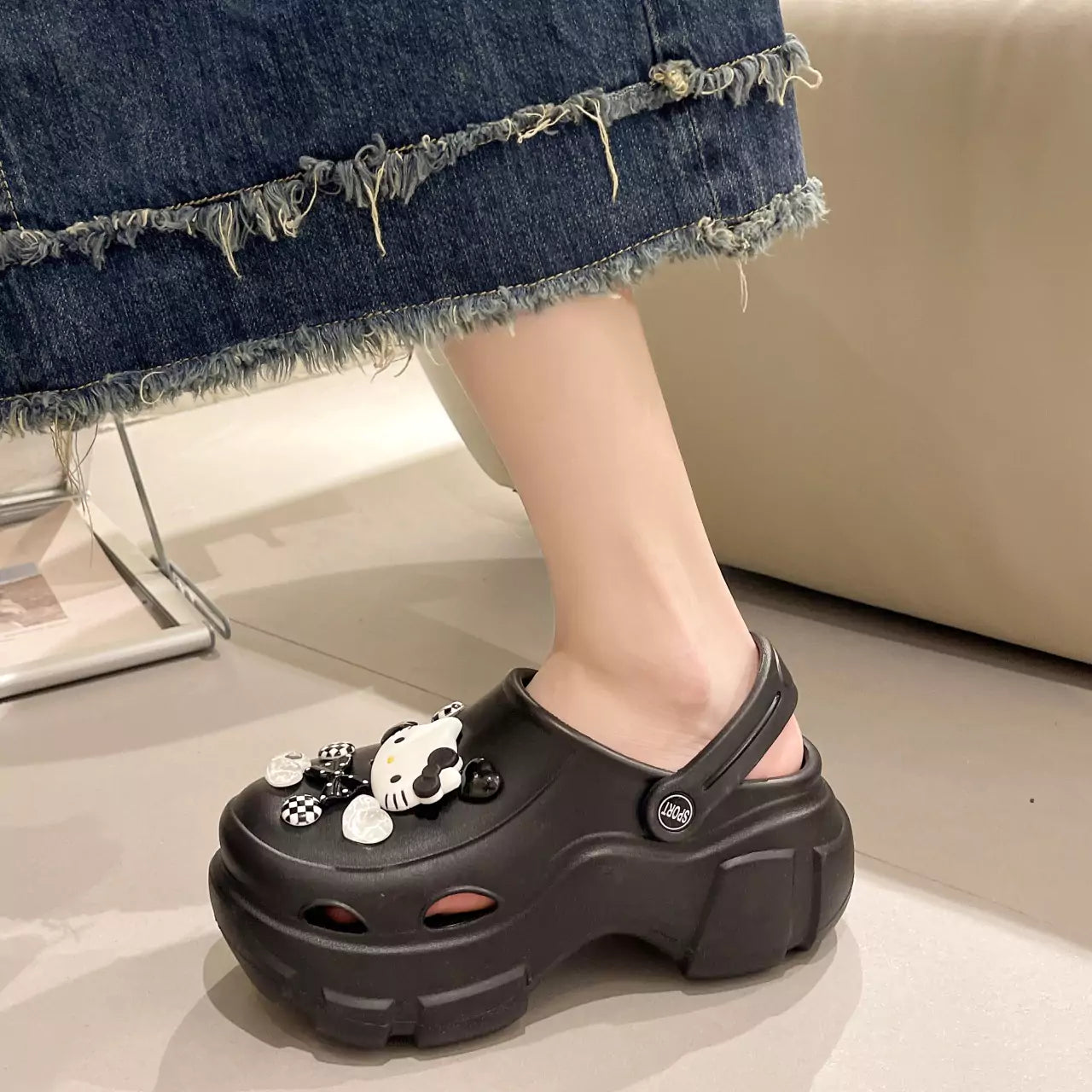 HelloKitty Clogs Platform Shoes - Blind Box Mall
