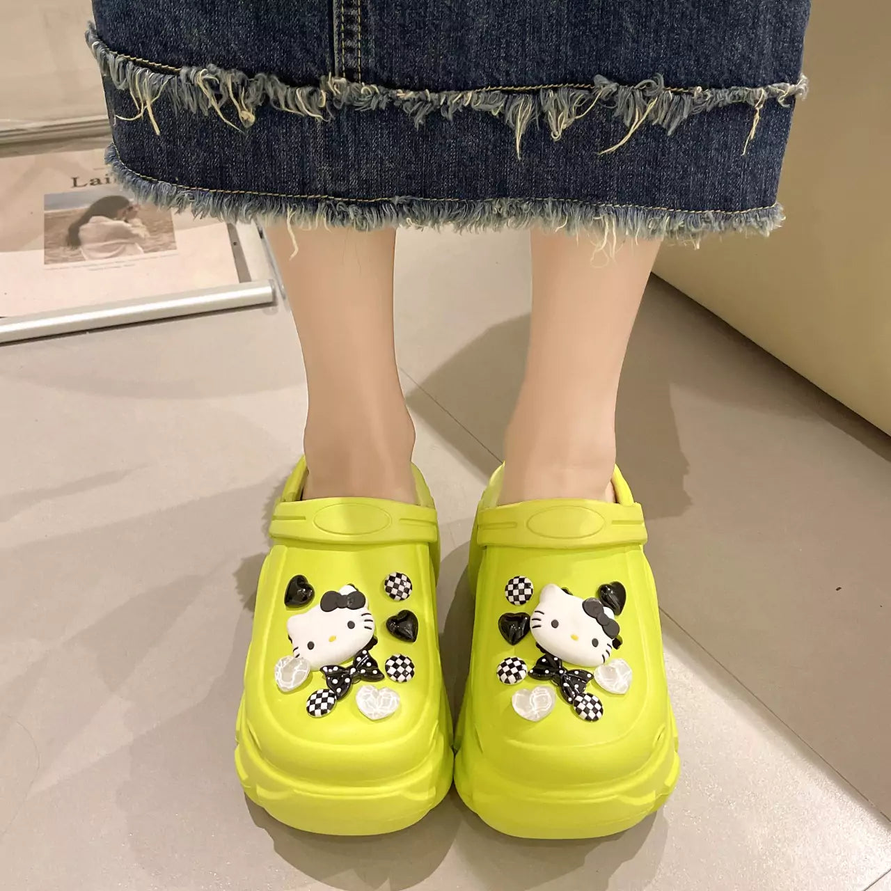 HelloKitty Clogs Platform Shoes - Blind Box Mall