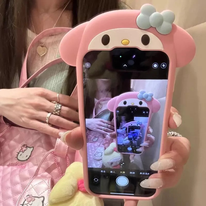 HelloKitty/My Melody Shape Silicone Phone Case - Blind Box Mall