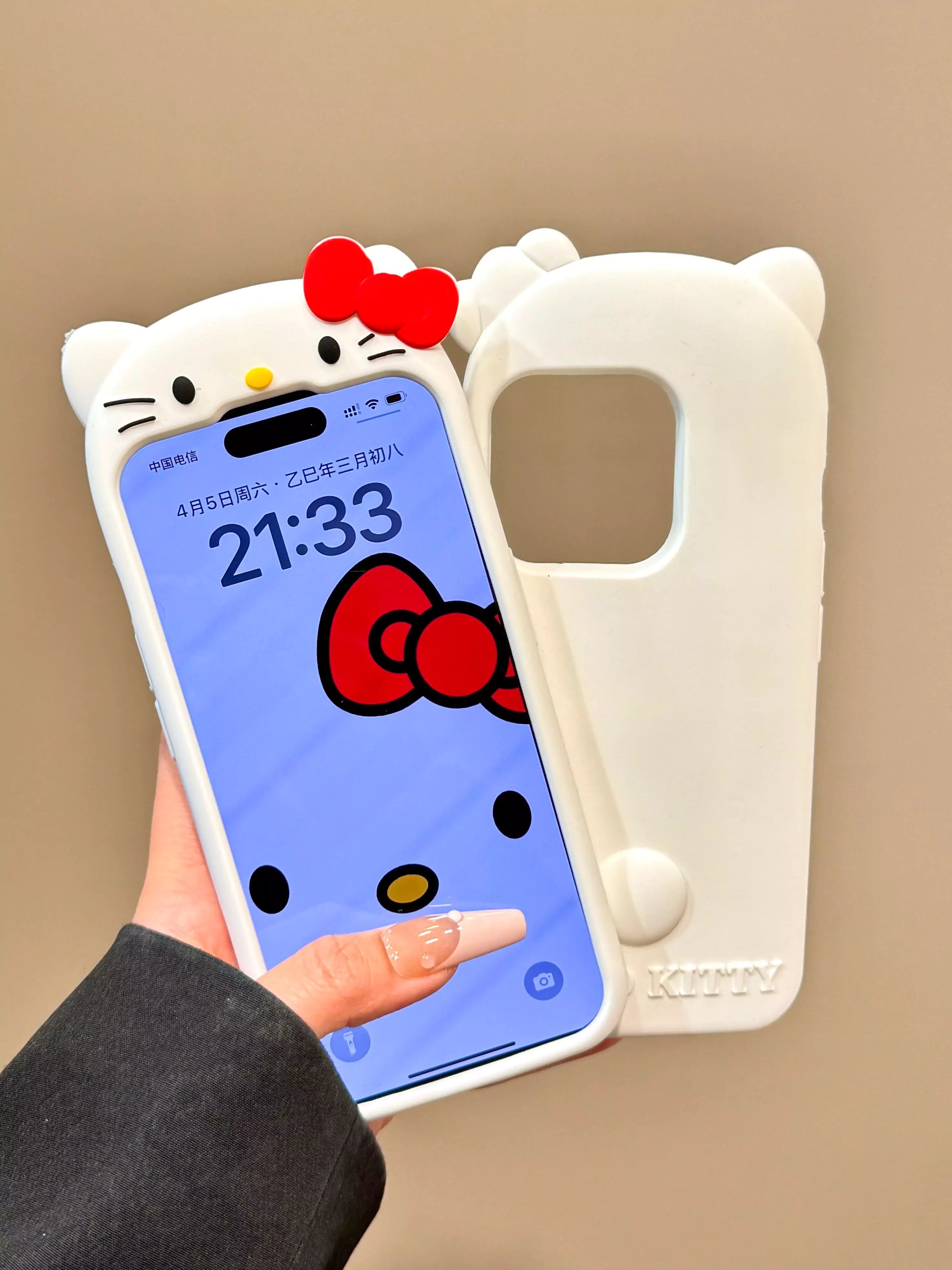 HelloKitty/My Melody Shape Silicone Phone Case - Blind Box Mall