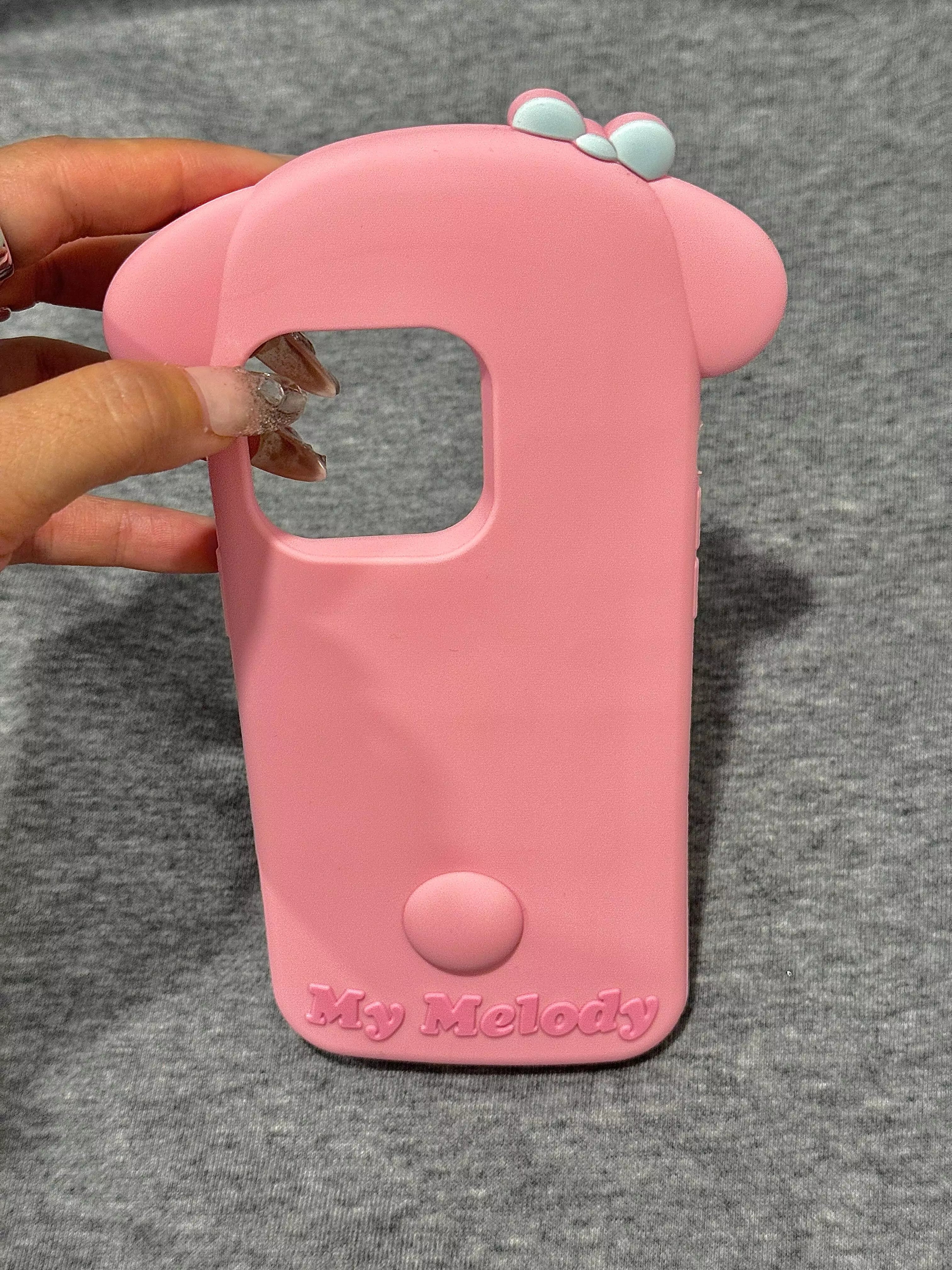 HelloKitty/My Melody Shape Silicone Phone Case - Blind Box Mall