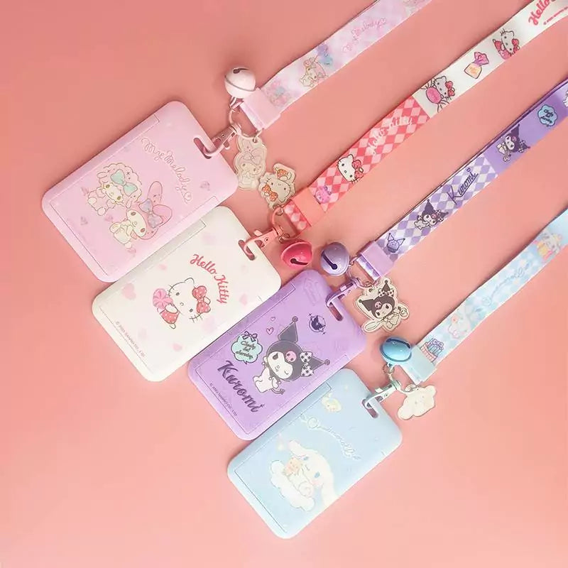 Sanrio Photocard Holder with Bell Keychain - Blind Box Mall
