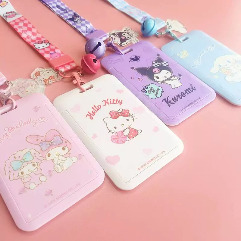 Sanrio Photocard Holder with Bell Keychain - Blind Box Mall