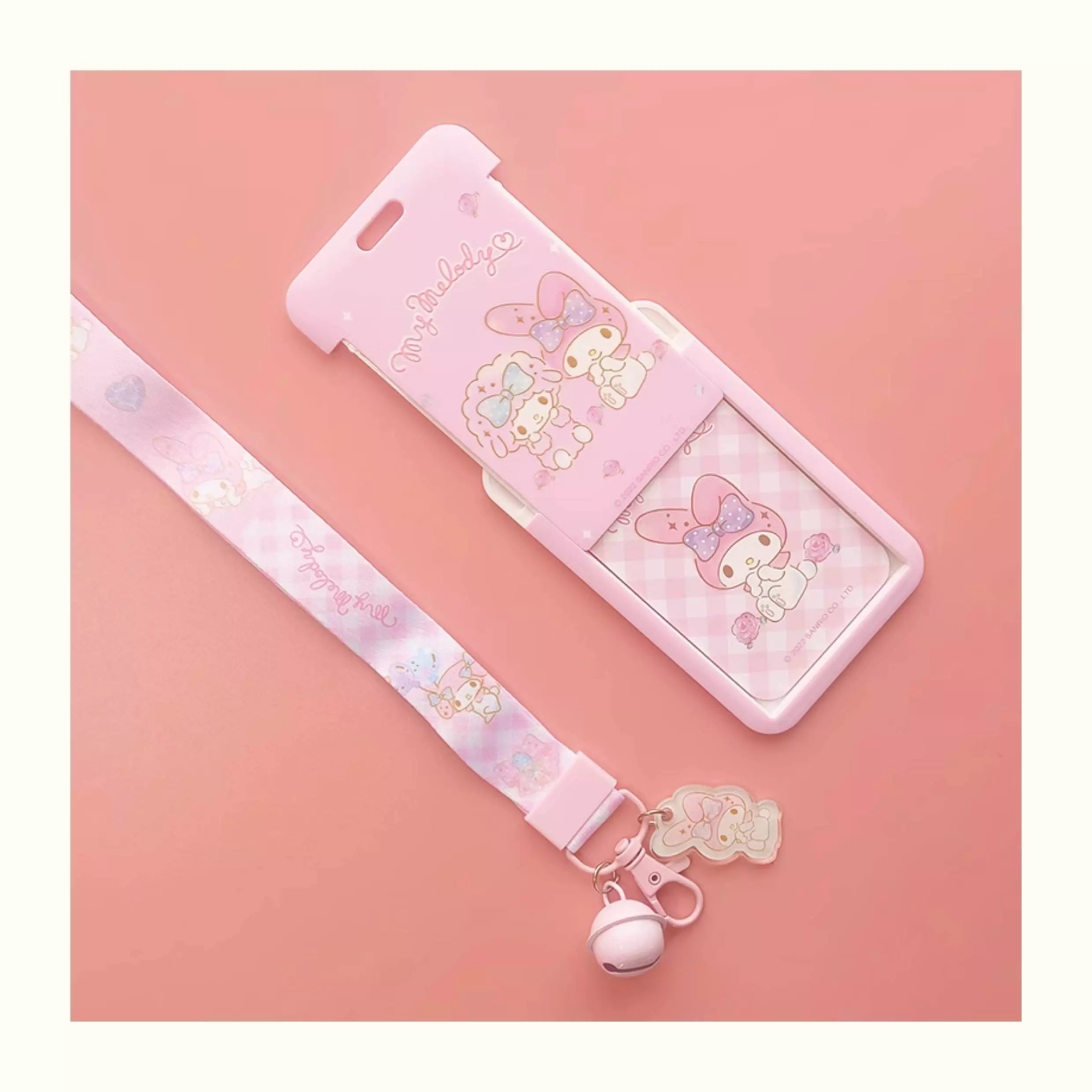 Sanrio Photocard Holder with Bell Keychain - Blind Box Mall