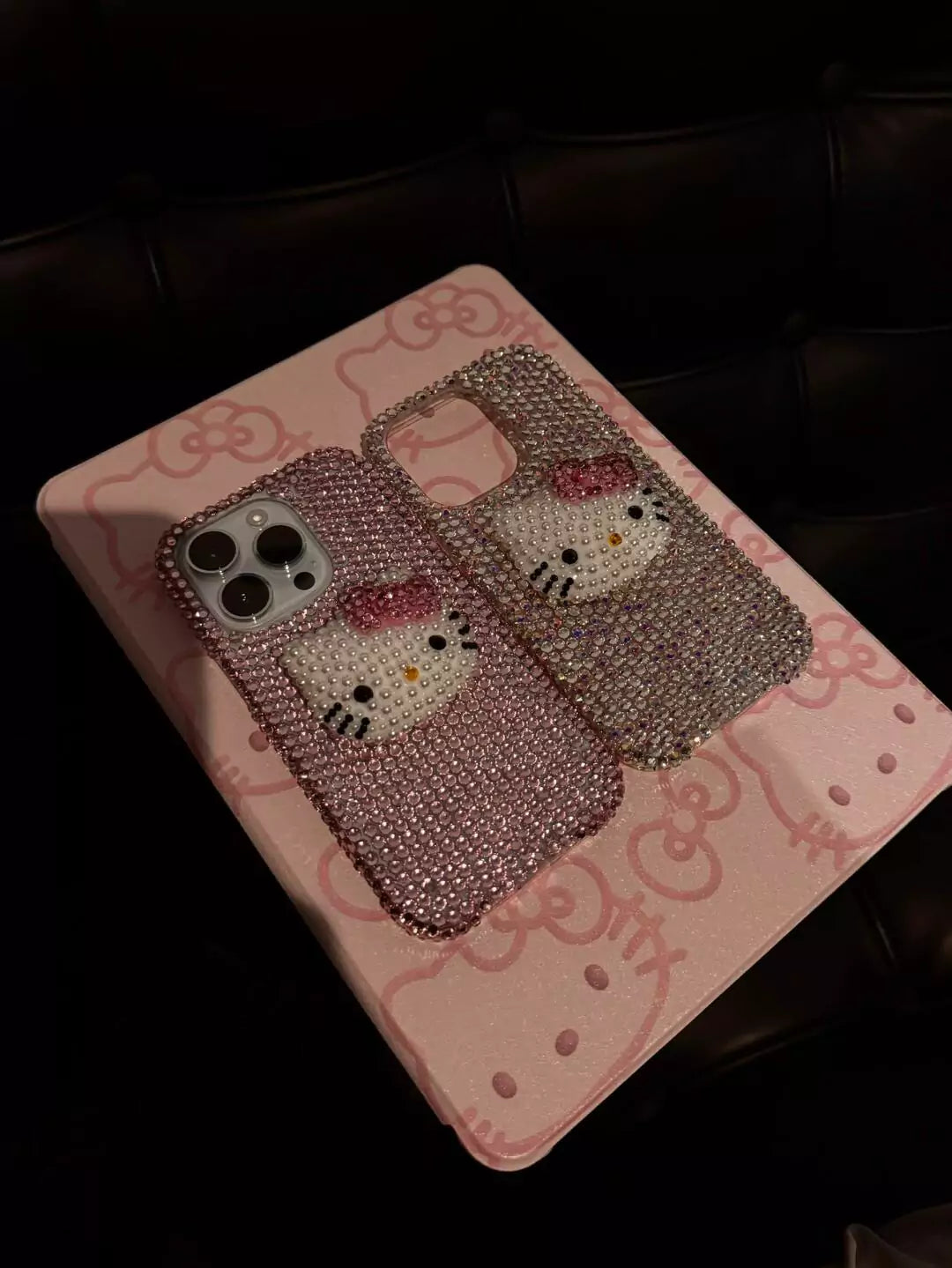 Hello Kitty Handmade Rhinestone Diamond Phone Case - Blind Box Mall