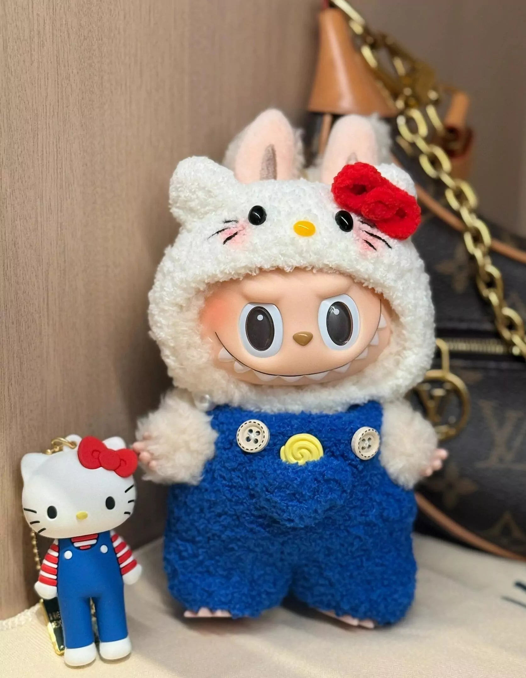 Hello Kitty Handmade Knitted Outfit for Labubu - Blind Box Mall