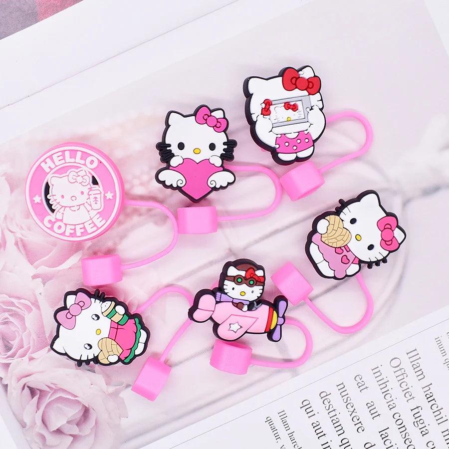 Hello Kitty Straw Toppers Set - Blind Box Mall