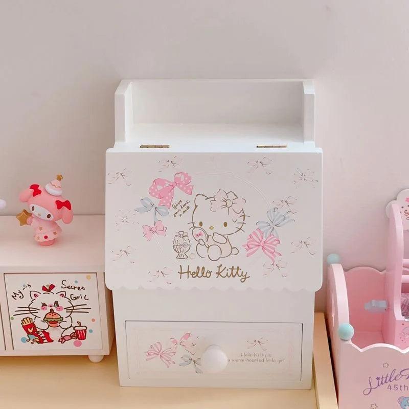 Sanrio Wooden Drawer With Mirror Inside - Blind Box Mall