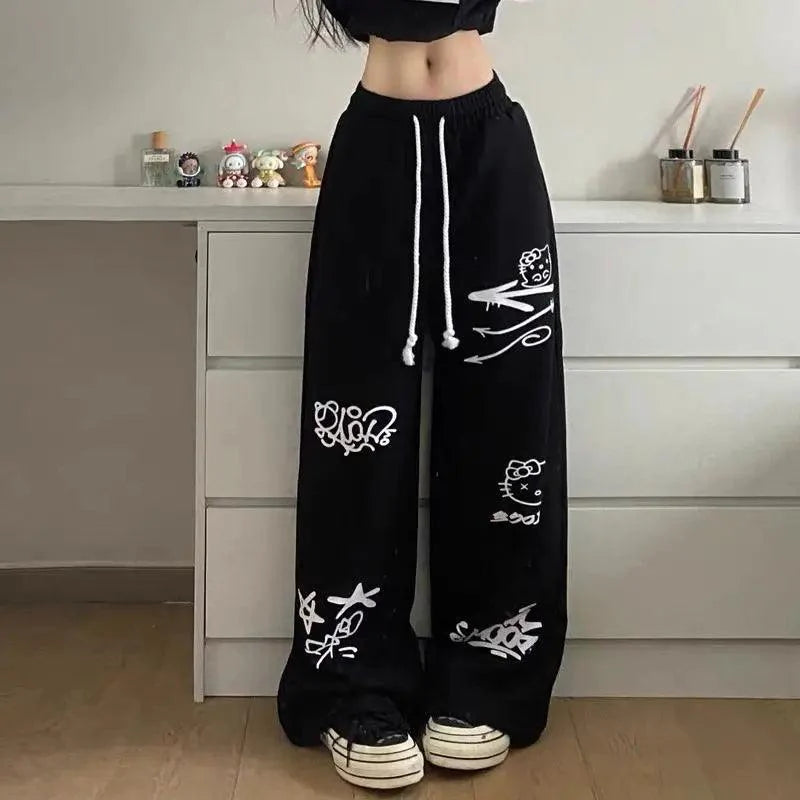 Hello Kitty Graffiti Pants - Blind Box Mall