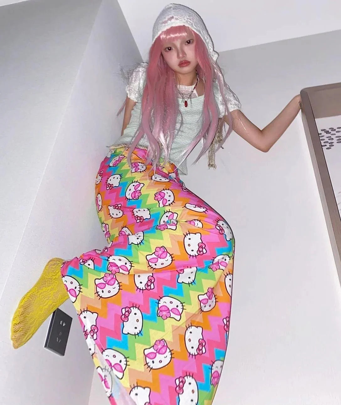 Hello Kitty ZigZag Rainbow Dress - Blind Box Mall