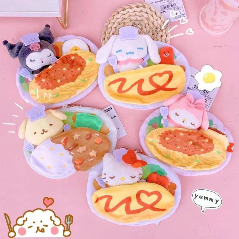 Sanrio Omelette Plushie Keychain - Blind Box Mall