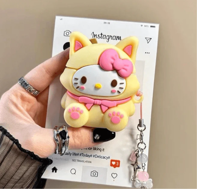 HelloKitty Cute Airpods Case With Charm - Blind Box Mall