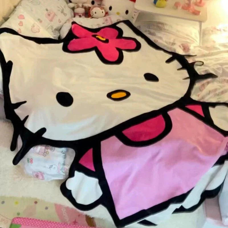 Hello Kitty Figure Blanket - Blind Box Mall