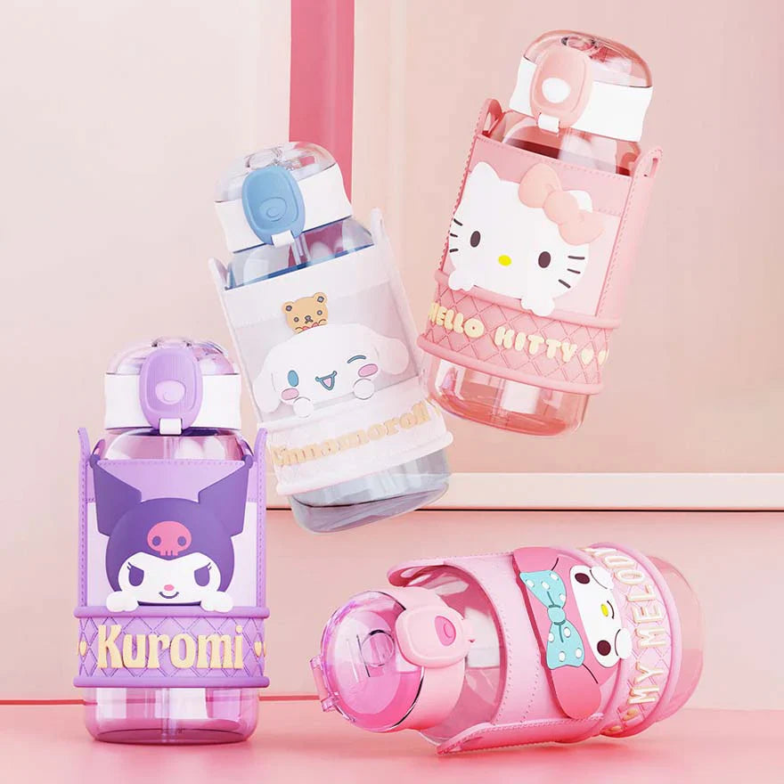 Sanrio Character Tritan Water Bottle with Leak-Proof Lid - Blind Box Mall