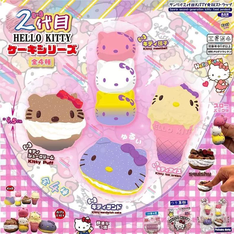 Hello Kitty Food Slow Rising Squishy Keychain