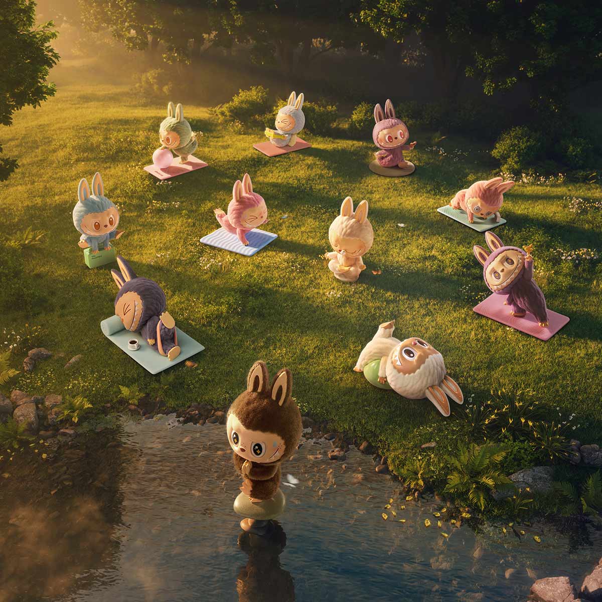 THE MONSTERS Lazy Yoga Figures - Blind Box Mall