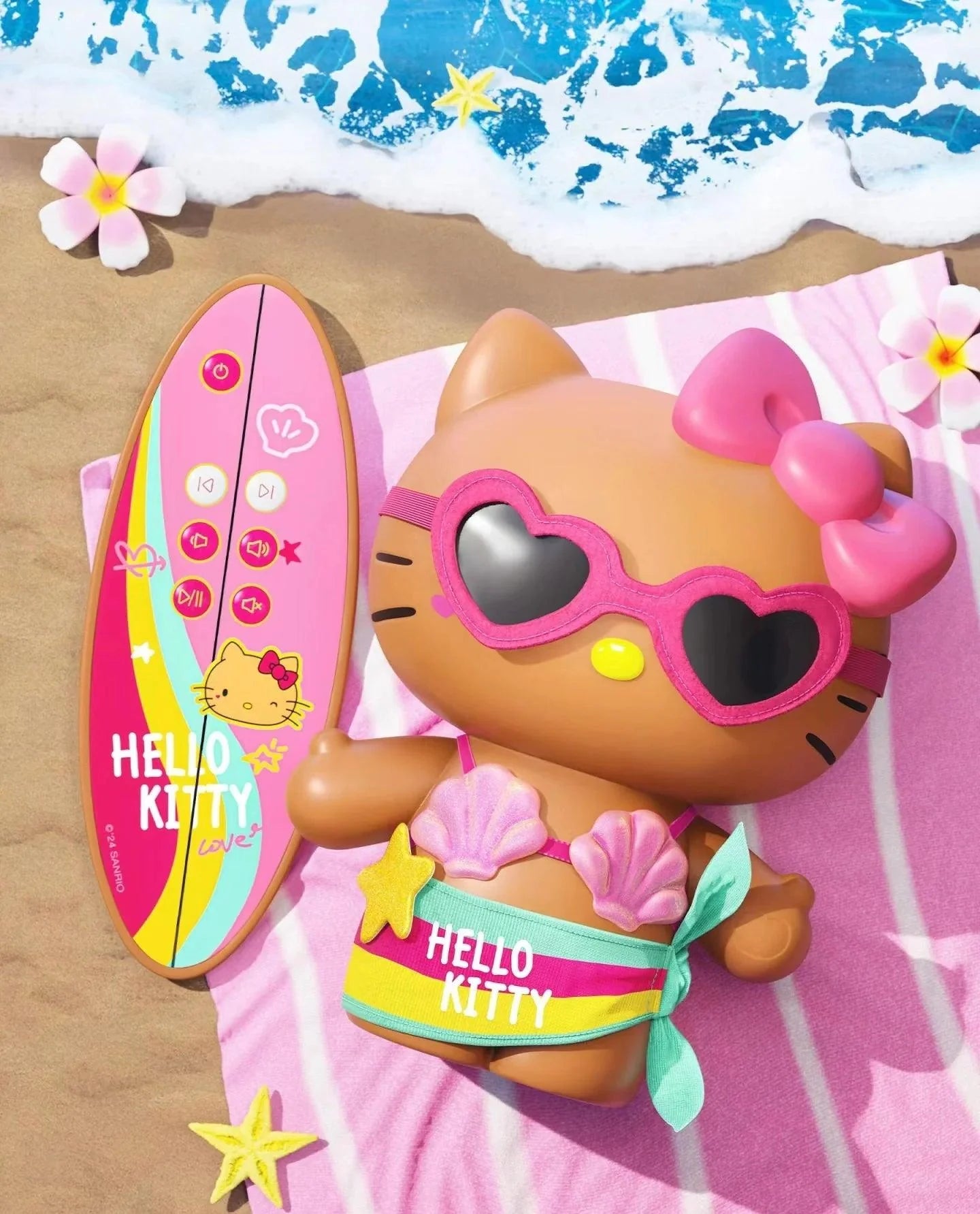 HelloKitty Beach Surfing Bluetooth Speaker Gift Box - Blind Box Mall