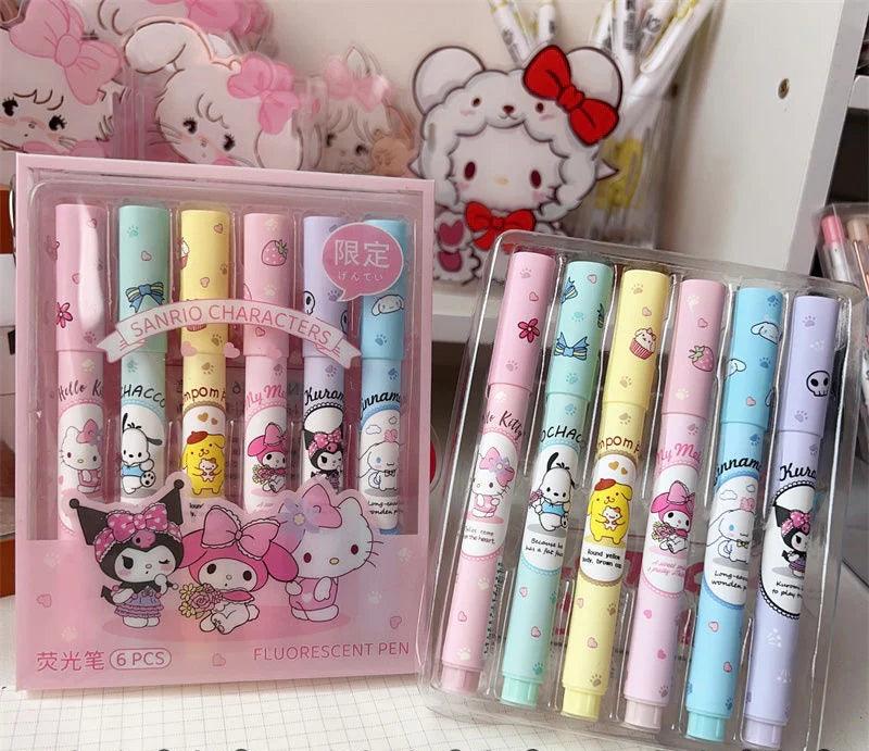 Sanrio Highlighters (6 PCs)