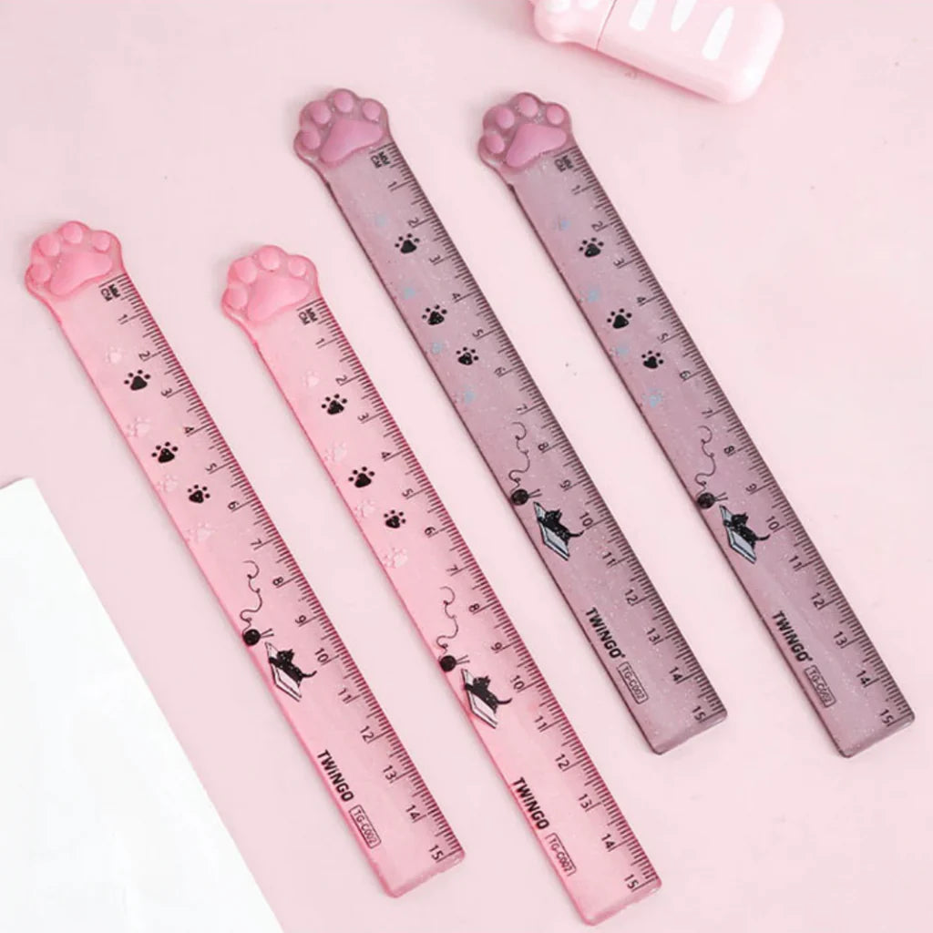 Glitter Cat Paw Ruler