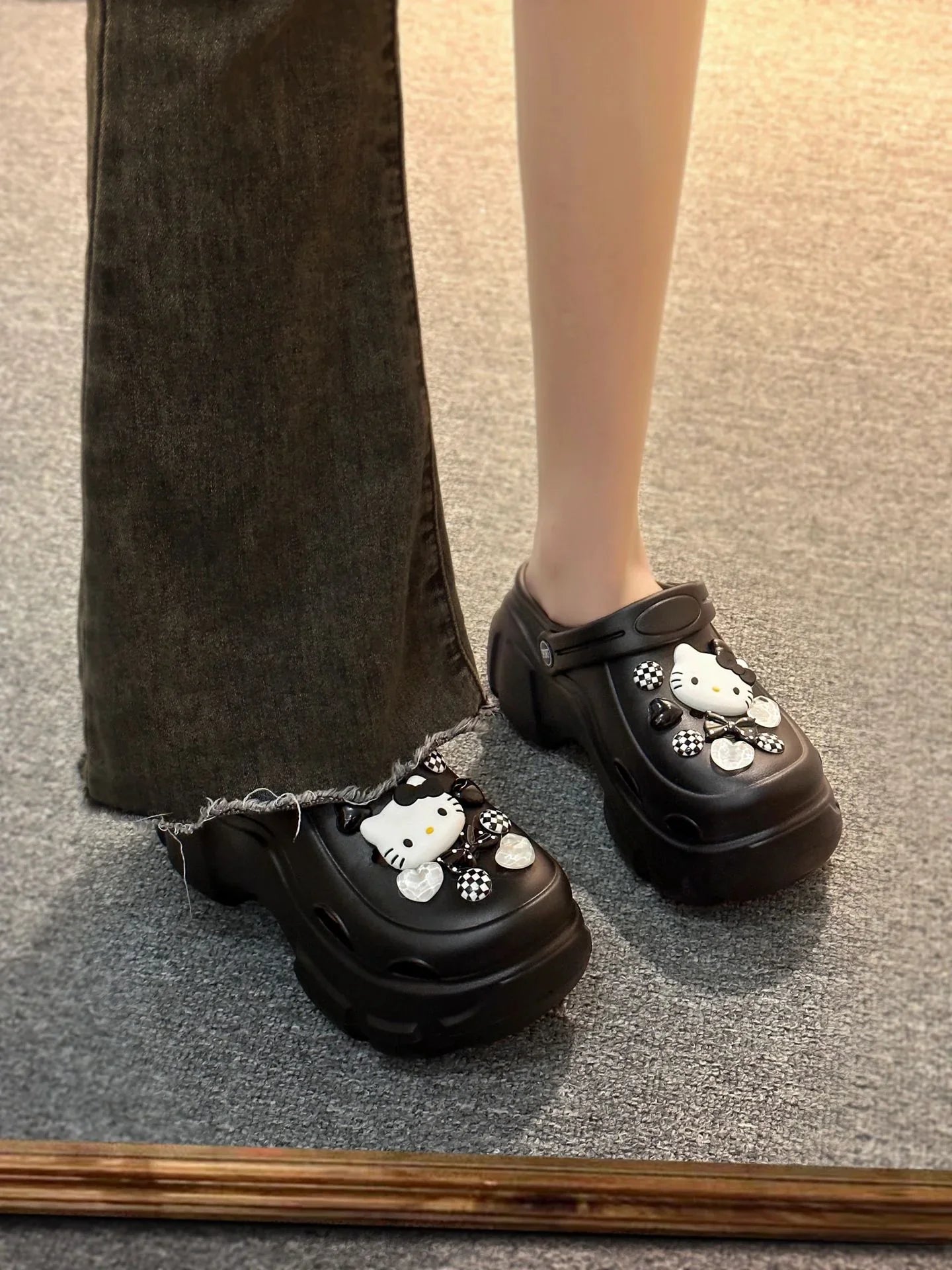 HelloKitty Clogs Platform Shoes - Blind Box Mall