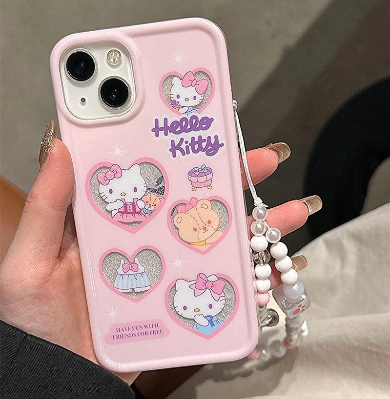 Hello Kitty Baby Pink Phone Case With Charm