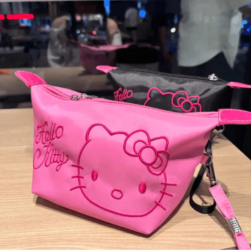 HelloKitty Embroidery Cosmetic Bag Large-capacity - Blind Box Mall