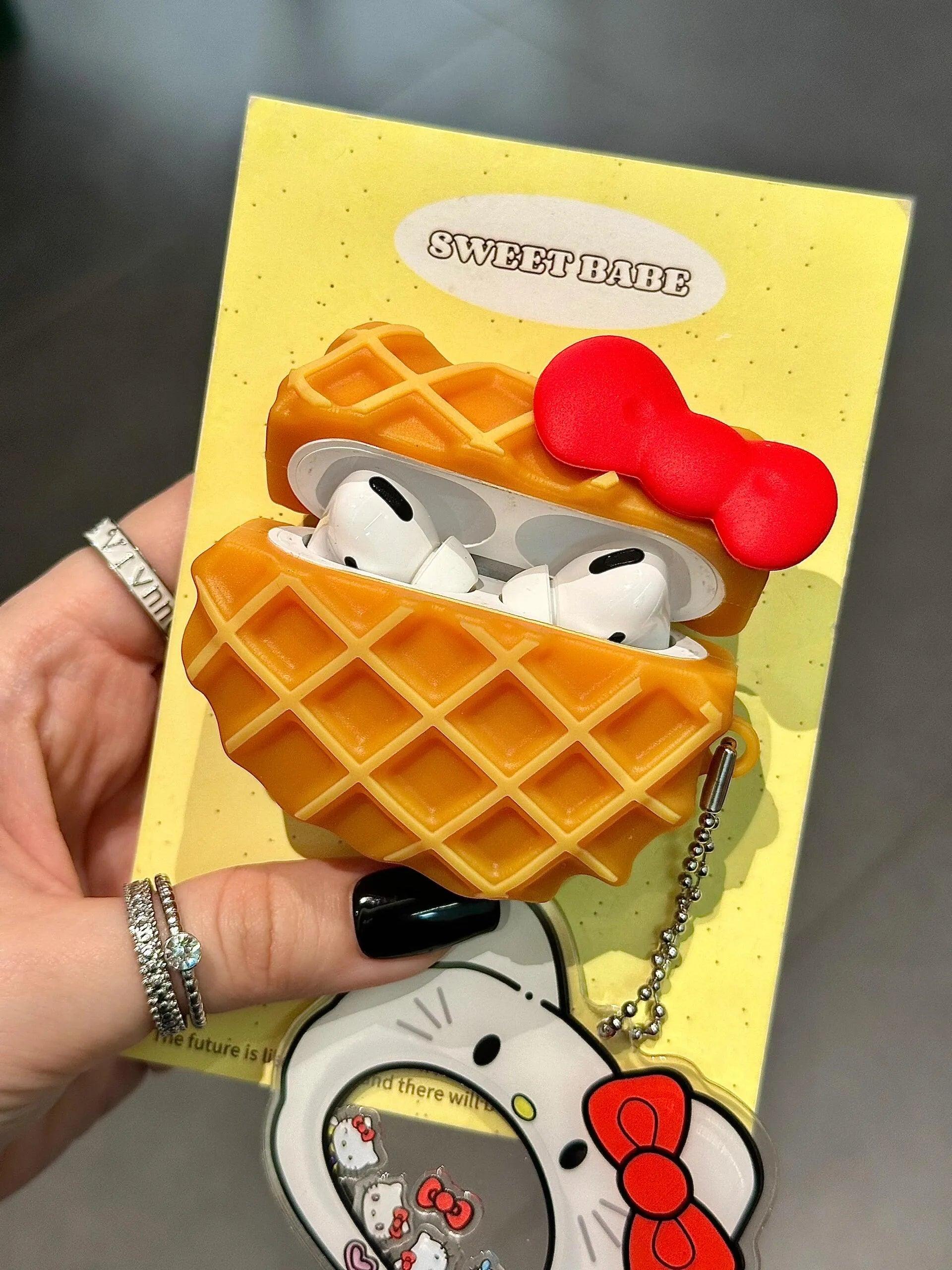 HelloKitty Waffle AirPods Case - Blind Box Mall