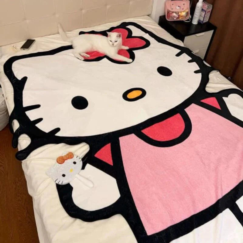 Hello Kitty Figure Blanket - Blind Box Mall
