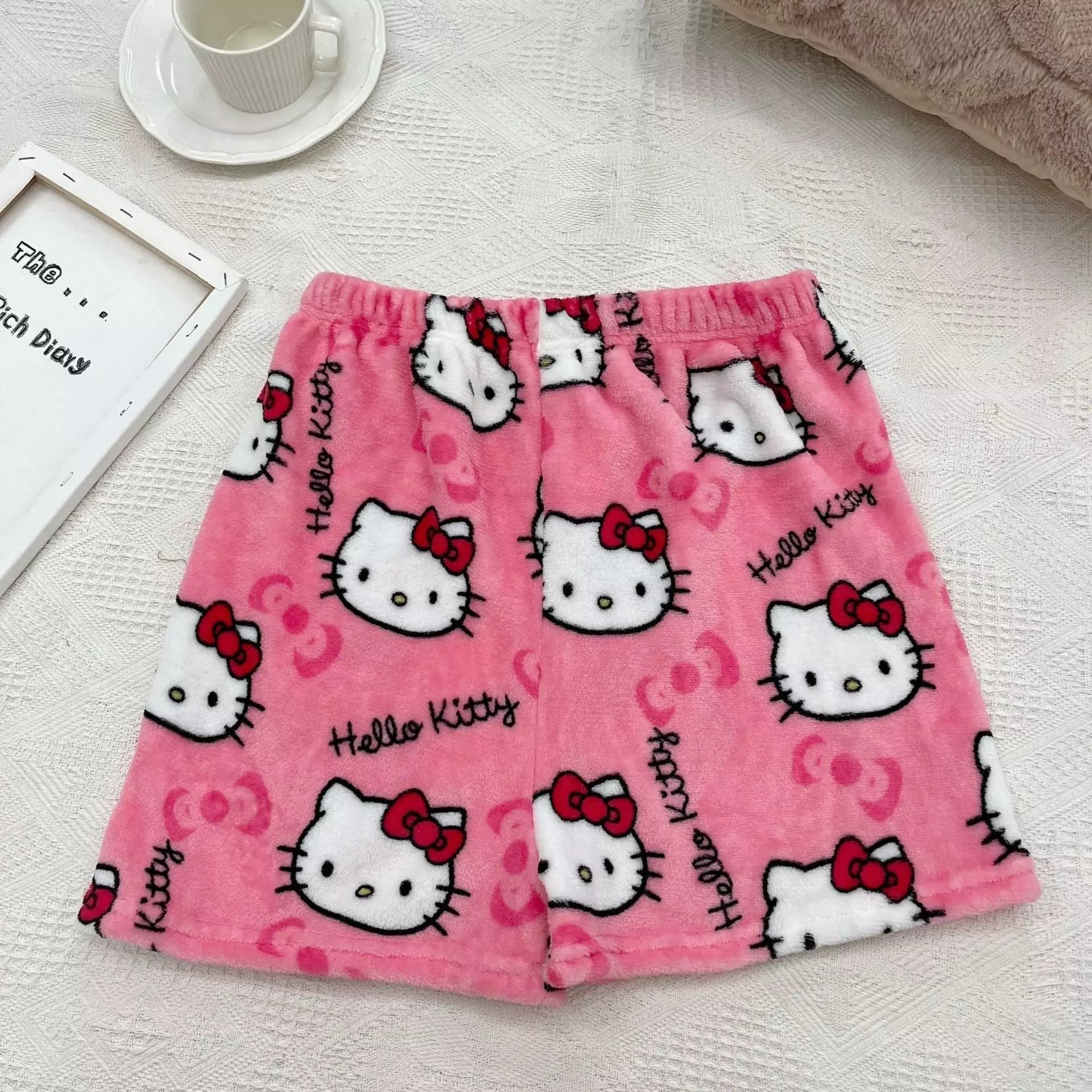 Hello Kitty Fluffy Pyjama Shorts - Blind Box Mall
