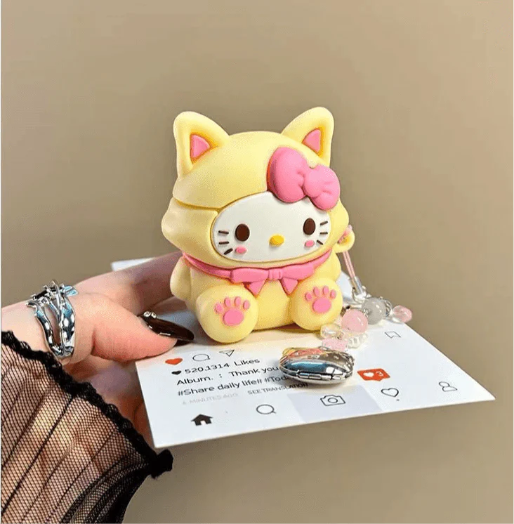 HelloKitty Cute Airpods Case With Charm - Blind Box Mall