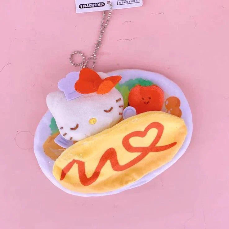 Sanrio Omelette Plushie Keychain - Blind Box Mall