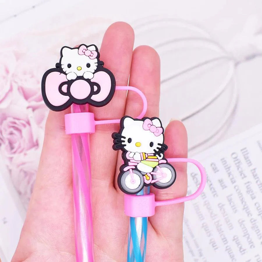 Hello Kitty Straw Toppers Set - Blind Box Mall