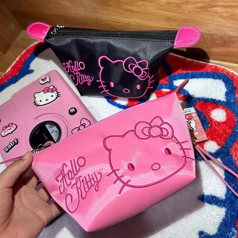 HelloKitty Embroidery Cosmetic Bag Large-capacity - Blind Box Mall