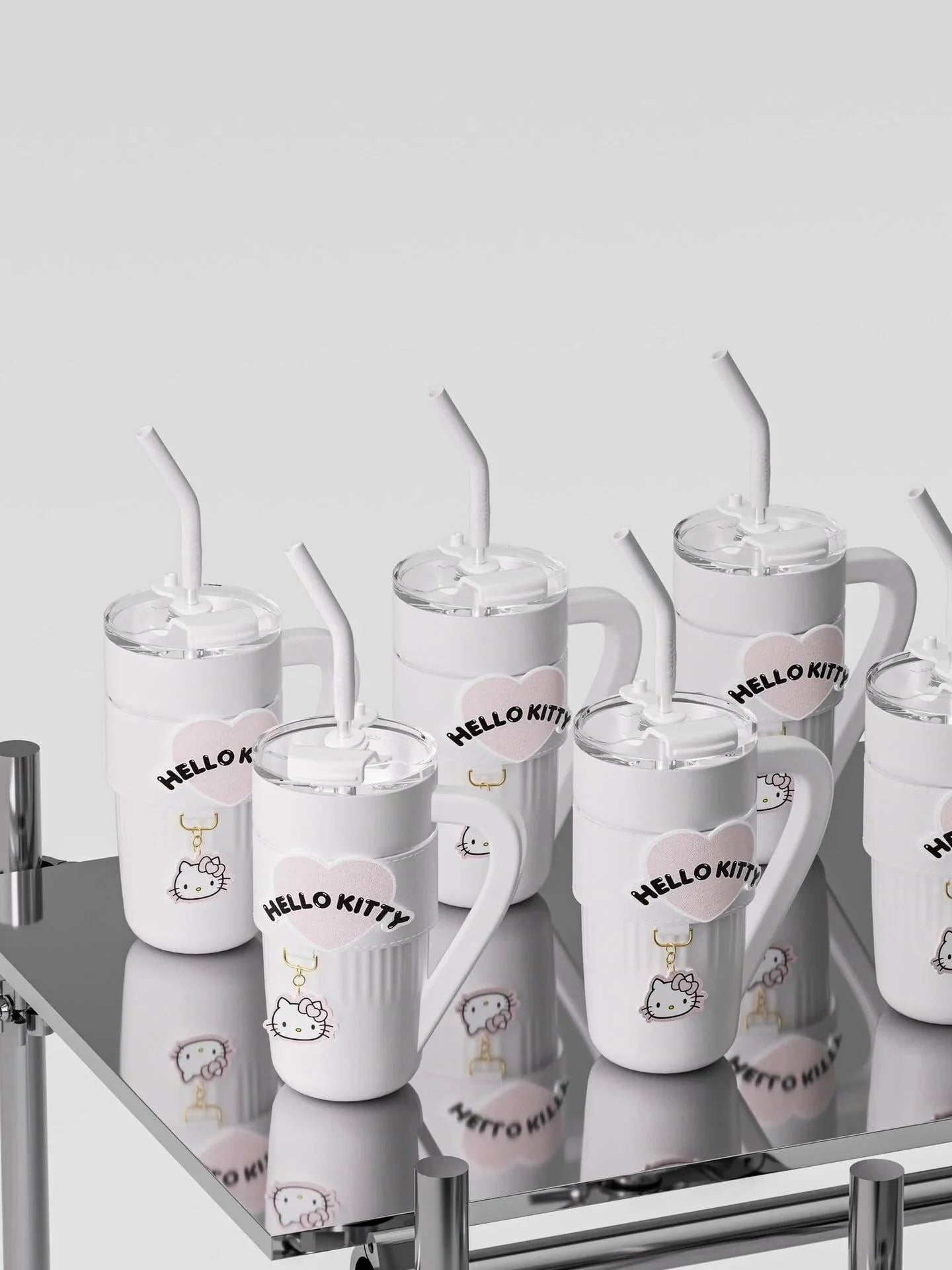 Sanrio Heart Sleeve Leak-proof Tumbler 40 Oz - Blind Box Mall
