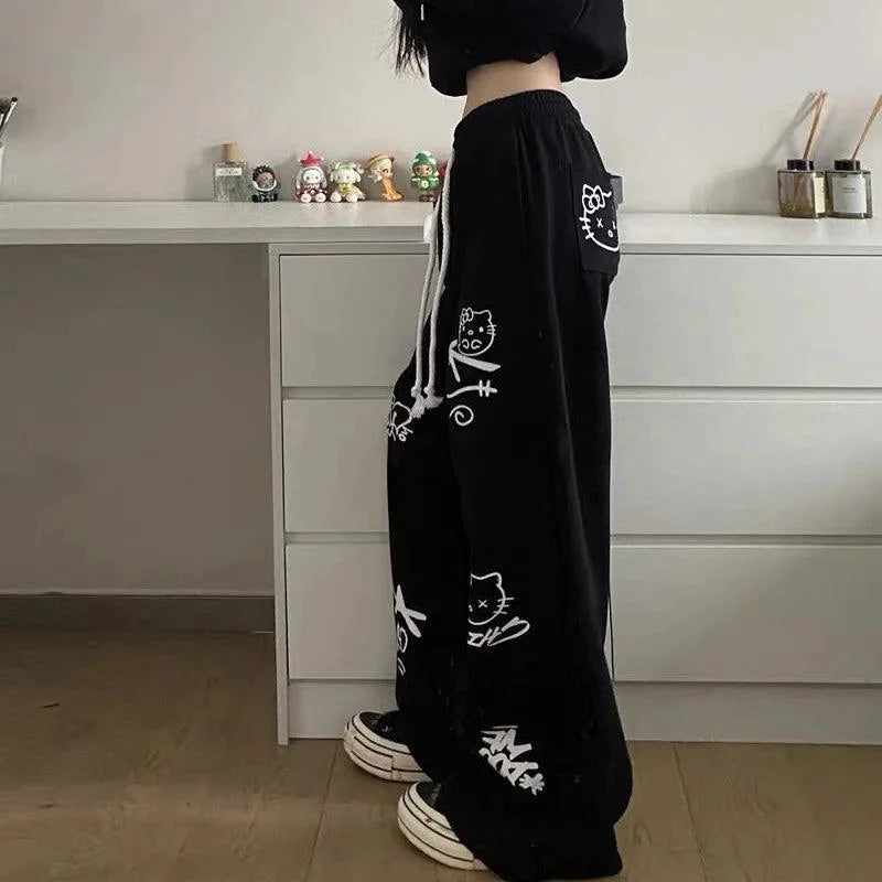 Hello Kitty Graffiti Pants - Blind Box Mall