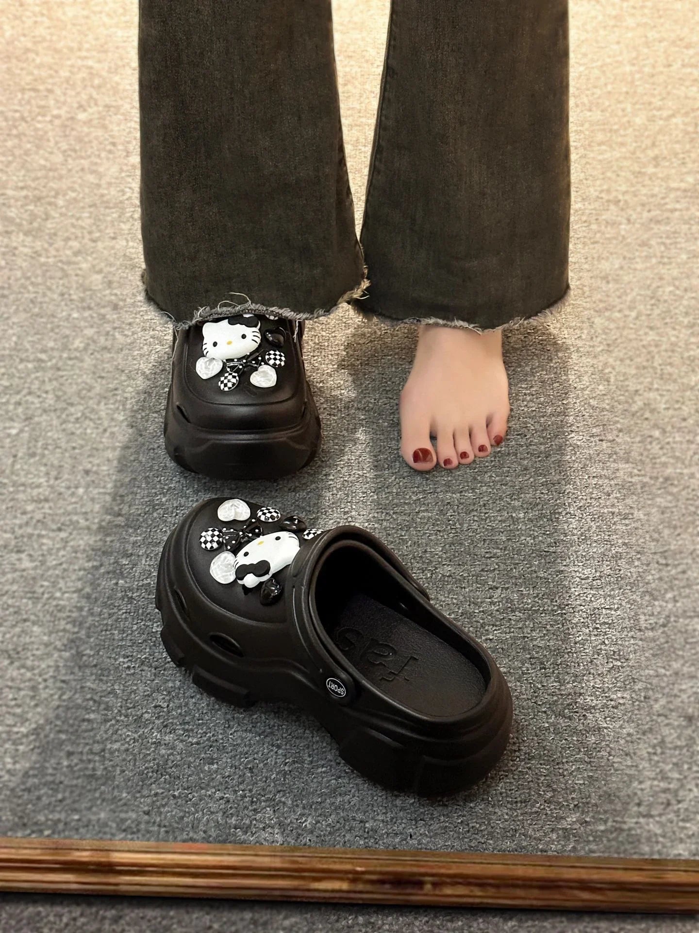 HelloKitty Clogs Platform Shoes - Blind Box Mall