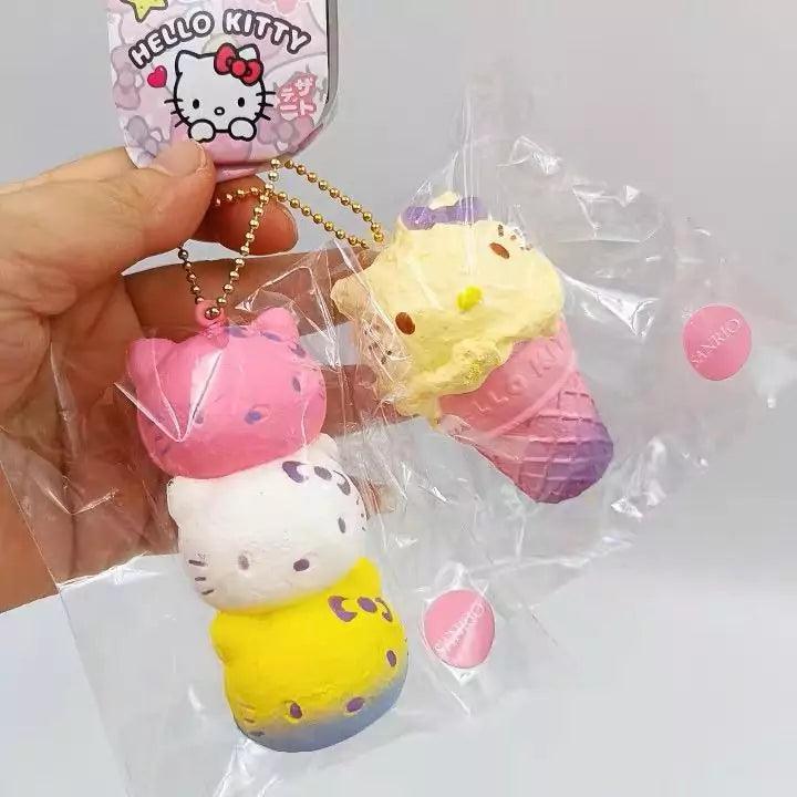 Hello Kitty Food Slow Rising Squishy Keychain