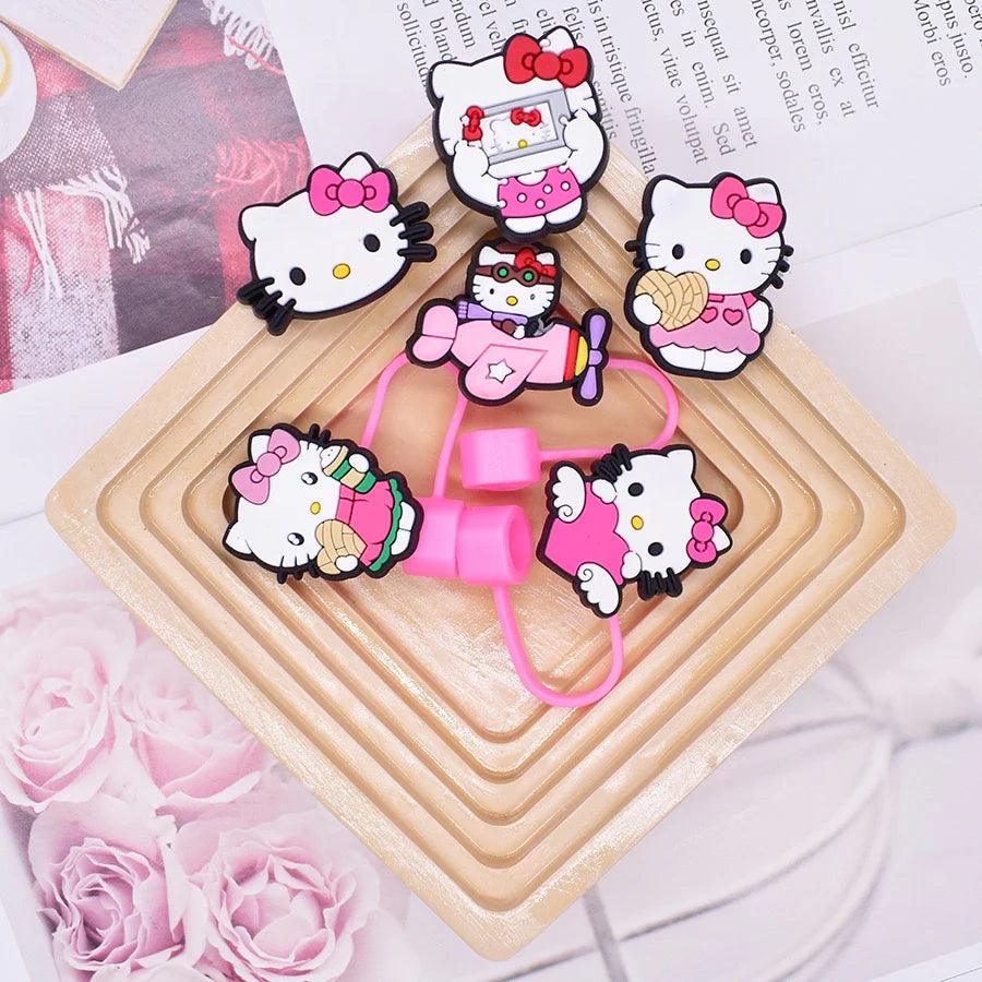 Hello Kitty Straw Toppers Set - Blind Box Mall
