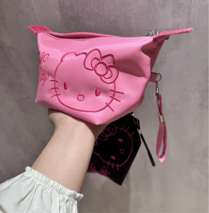 HelloKitty Embroidery Cosmetic Bag Large-capacity - Blind Box Mall