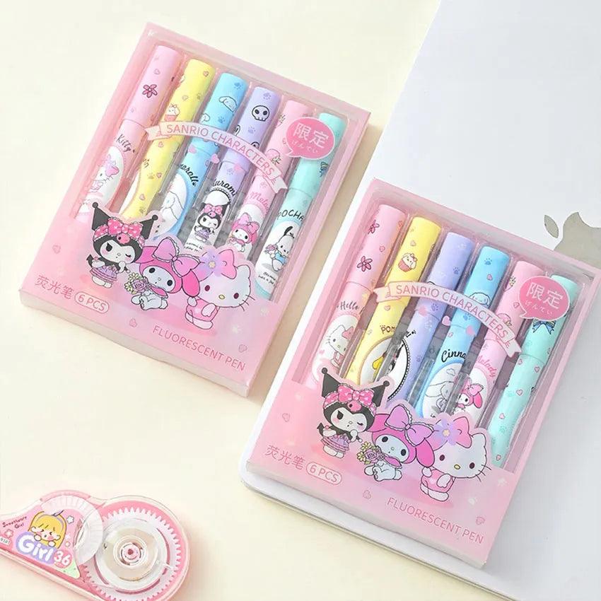 Sanrio Highlighters (6 PCs)