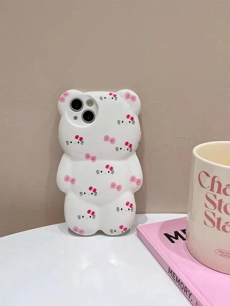 HelloKitty 3D Bear Phone Case - Blind Box Mall
