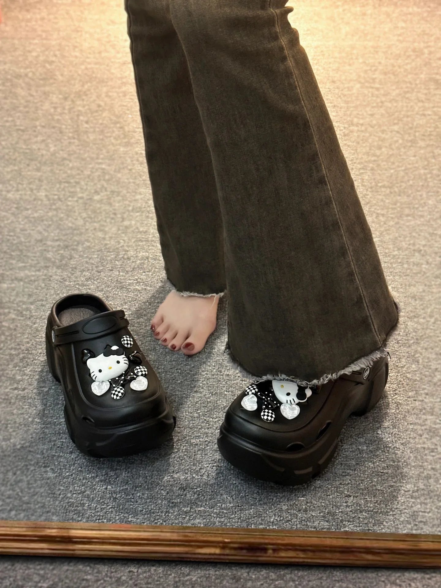 HelloKitty Clogs Platform Shoes - Blind Box Mall