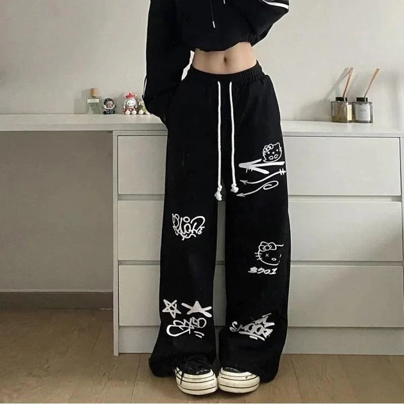 Hello Kitty Graffiti Pants - Blind Box Mall