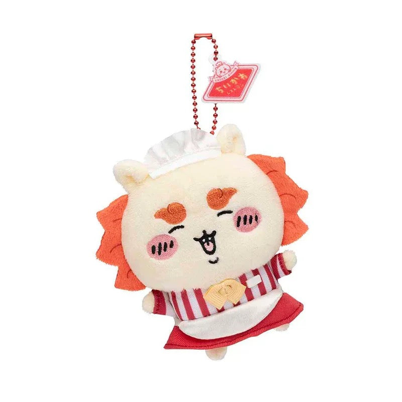 ✨ Chiikawa Café Crew Mini Charm ✨11cm Mini Plush Keychain – Adorable Anime Collectible - Blind Box Mall