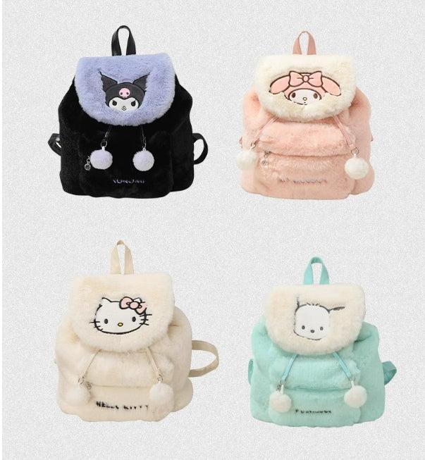 Sanrio Fluffy Backpack - Blind Box Mall