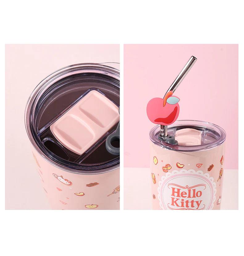 Sanrio Stainless Steel Tumblers with Lid and Straw