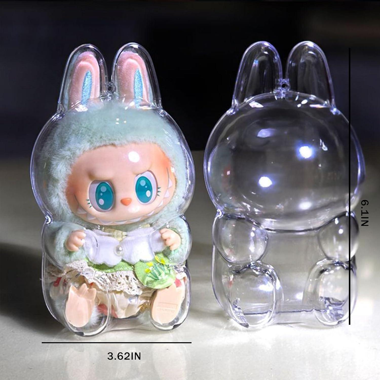 Clear Case for Labubu Have A Seat - Blind Box Mall